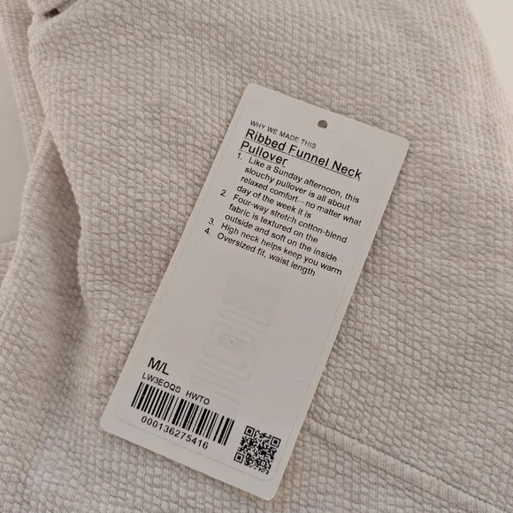 Lululemon Ribbed Funnel Neck Pullover - Picture 10 of 10